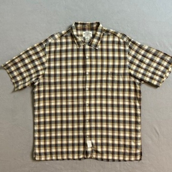 Polo Jeans Co. Ralph Lauren Plaid Short Sleeve Button Up Shirt Mens - Picture 1 of 7